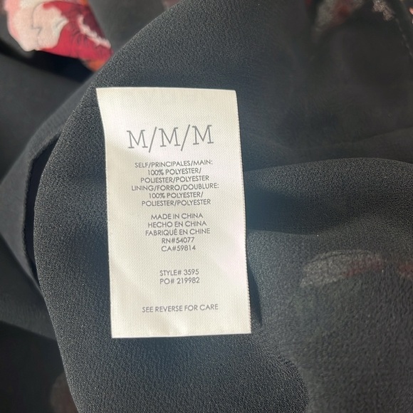 Cabi Sheer Black Floral Blouse | Size M | Dark Romantic Vibes - Picture 7 of 7